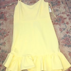 Yellow mini dress